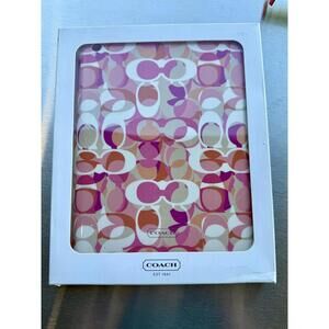 COACH Molded iPAD 2 3 4 Multi-color Pink Orange Cream White